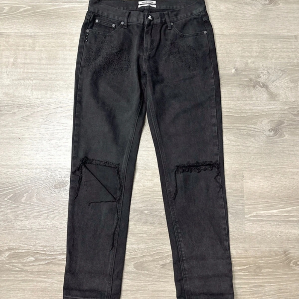 One teaspoon black distressed jeans